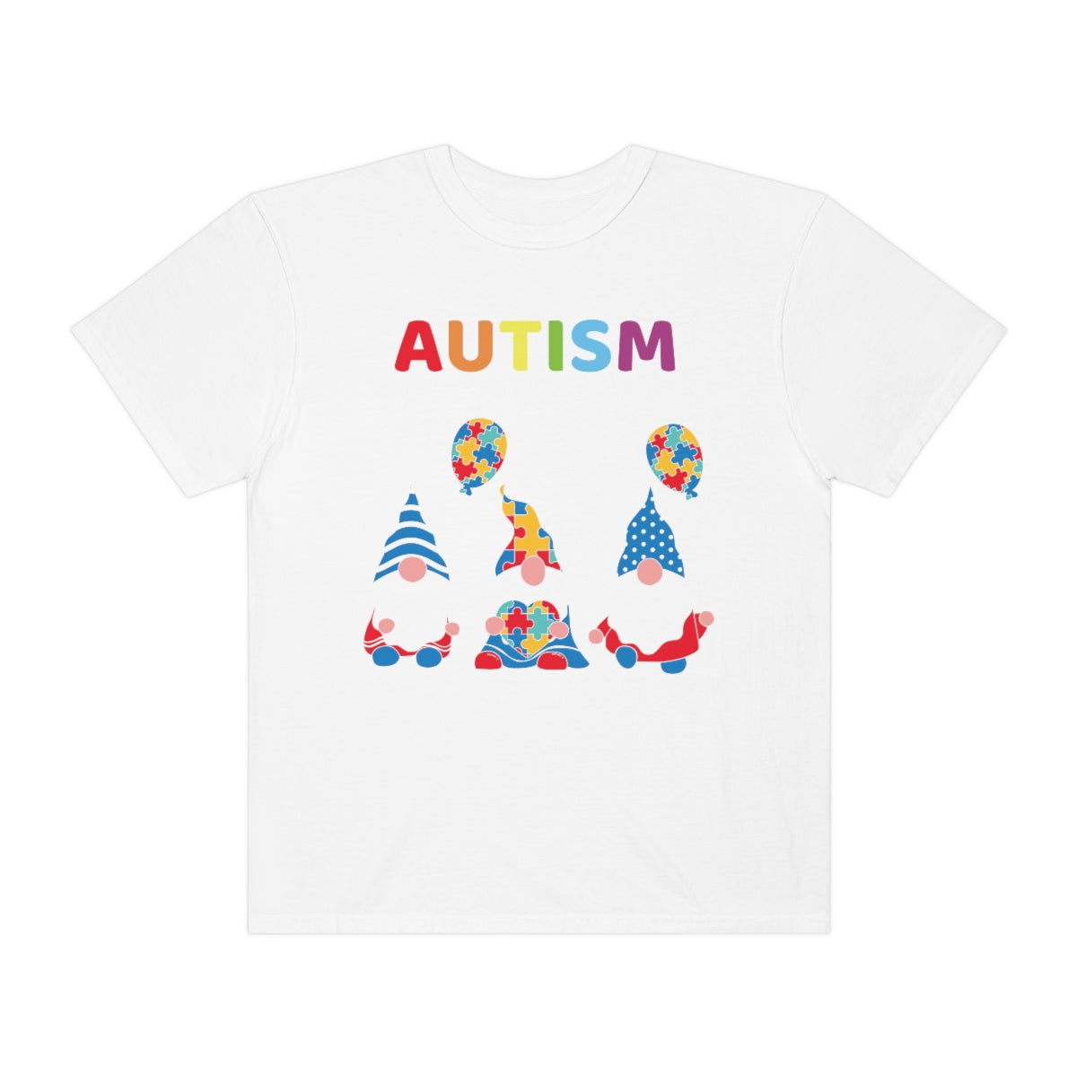 Cute Gnomes Autism Awareness Not a Disability Autism Themed Tshirt