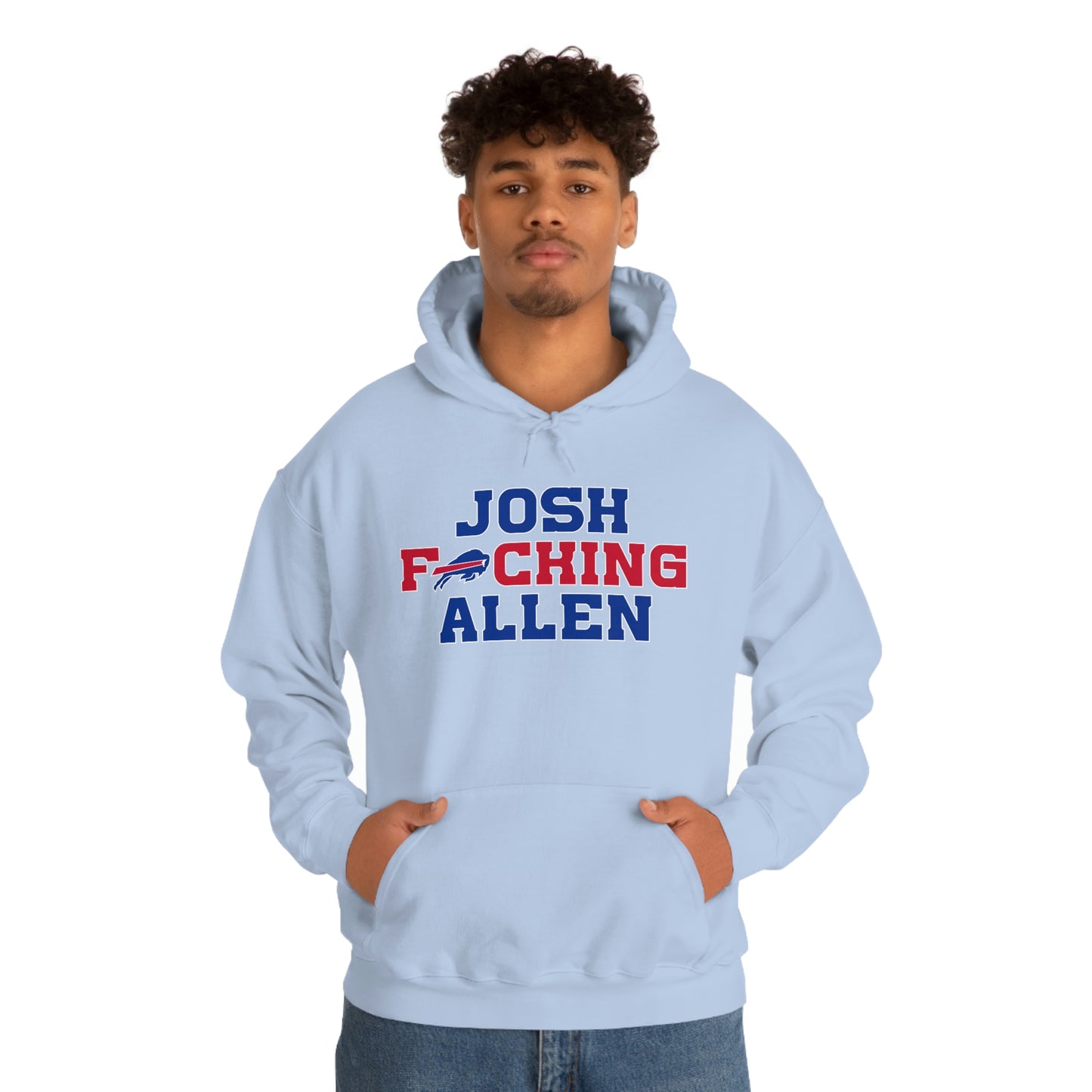 Josh Freaking Allen Bills Mafia #17 Buffalo Bills Football Hooded Sweatshirt