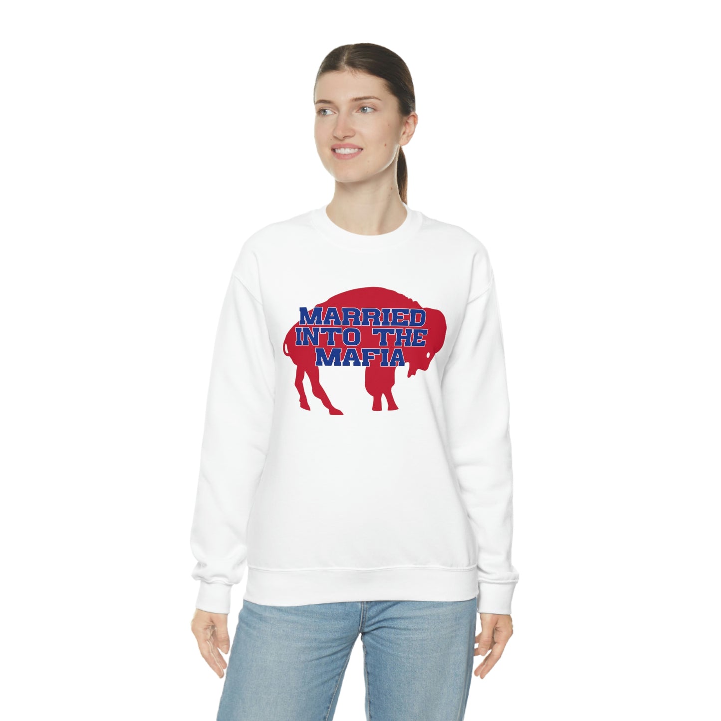 Married Into the Mafia Buffalo Bills Football Bills Mafia Crewneck Sweatshirt