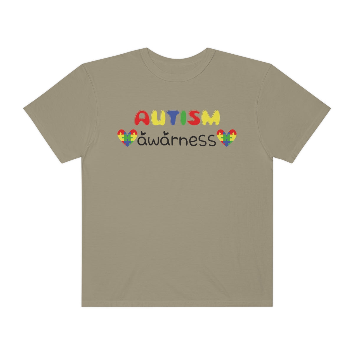 Autism Awareness Cute Lettering Tshirt