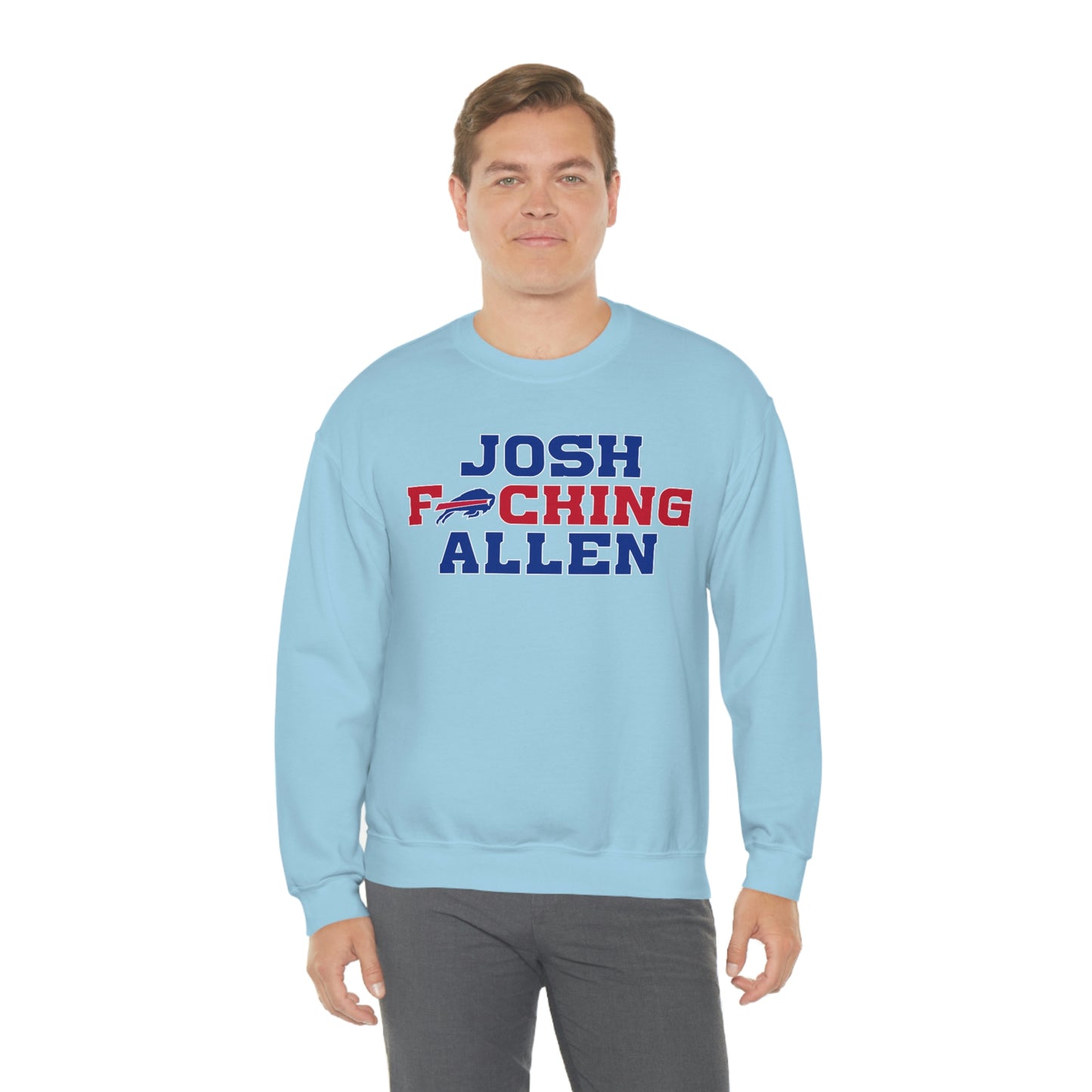 Josh Freaking Allen Bills Mafia #17 Buffalo Bills Football Crewneck Sweatshirt