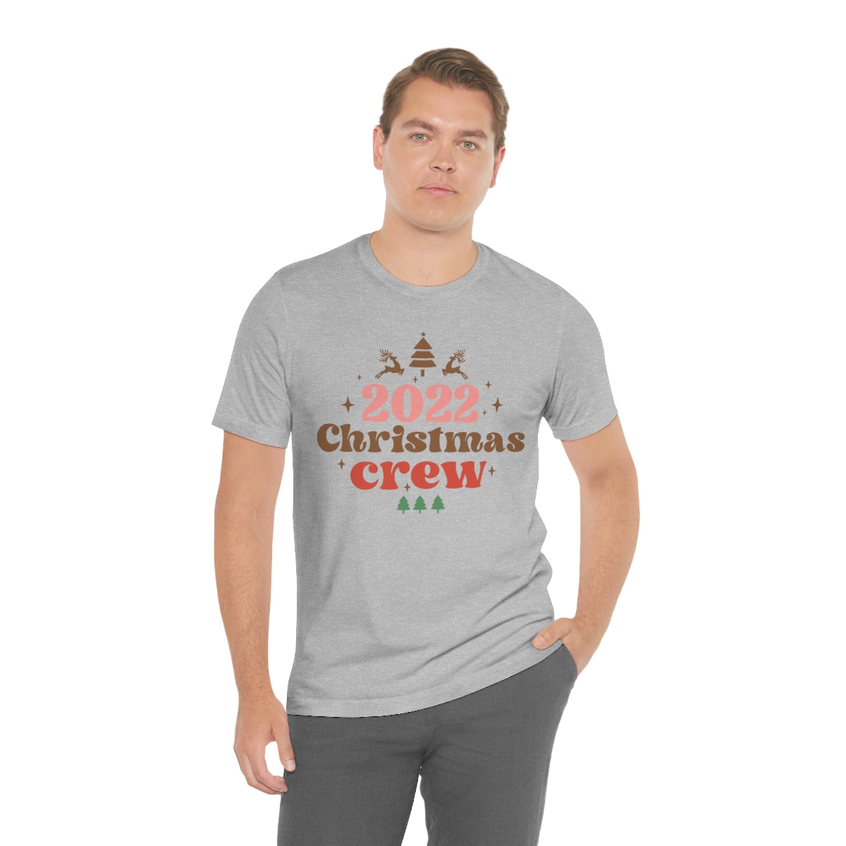 2022 Christmas Crew Family Christmas Reindeer Tshirt