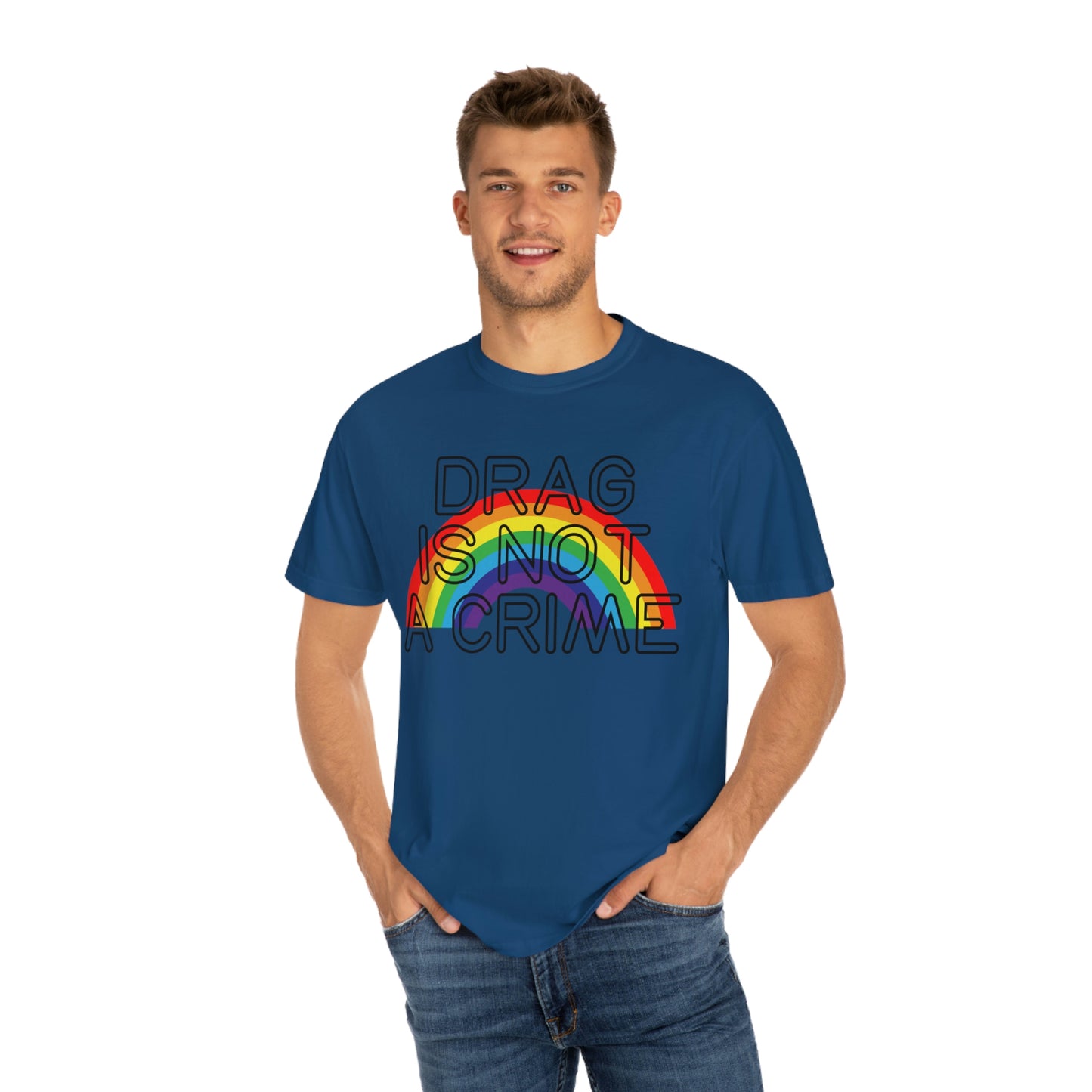 Rainbow Drag Is Not A Crime LGBT Pride Drag Queen Rights Tshirt