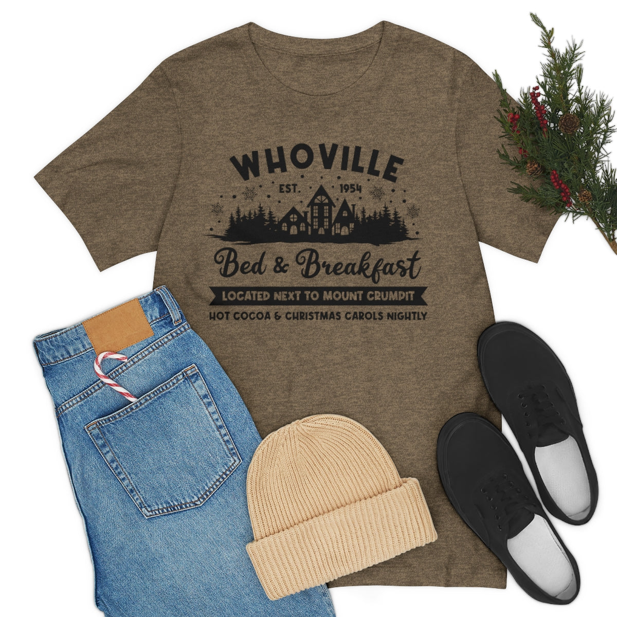 Whoville Bed & Breakfast Cute Christmas Holiday Tshirt