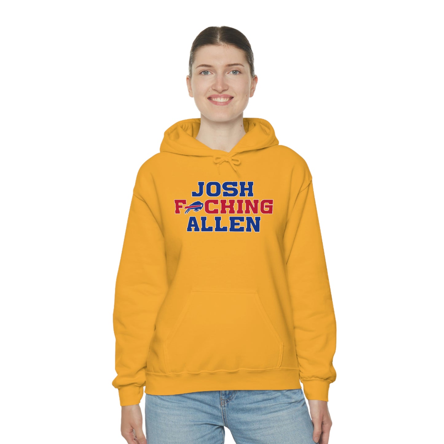 Josh Freaking Allen Bills Mafia #17 Buffalo Bills Football Hooded Sweatshirt