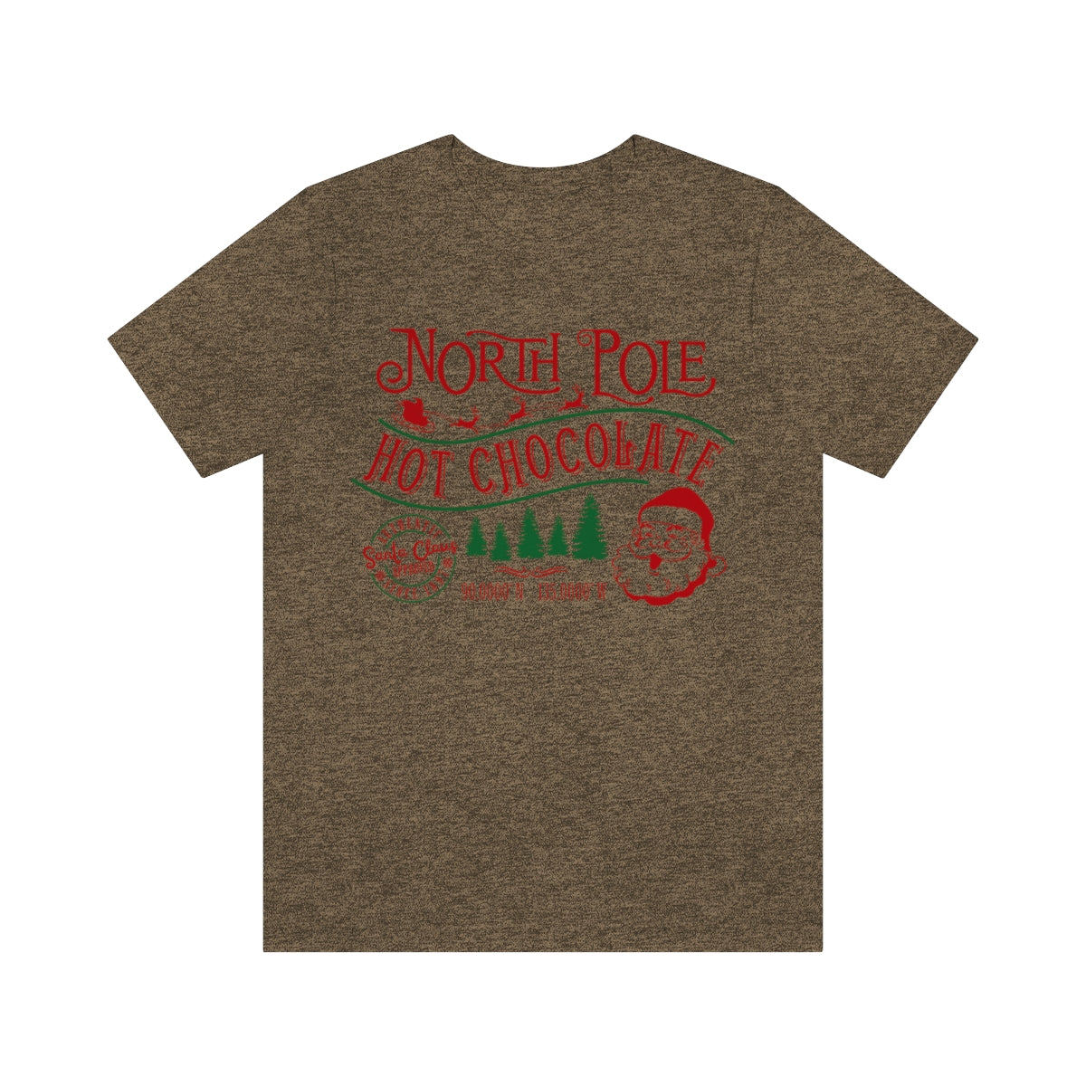 North Pole Premium Hot Chocolate Santa Approved Christmas Holiday Tshirt