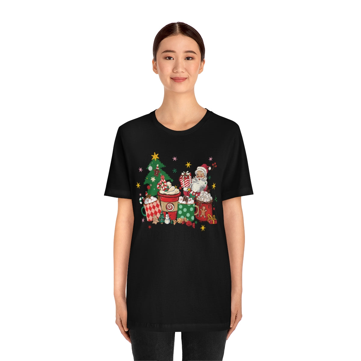Current Mood Retro Christmas Santa Tshirt