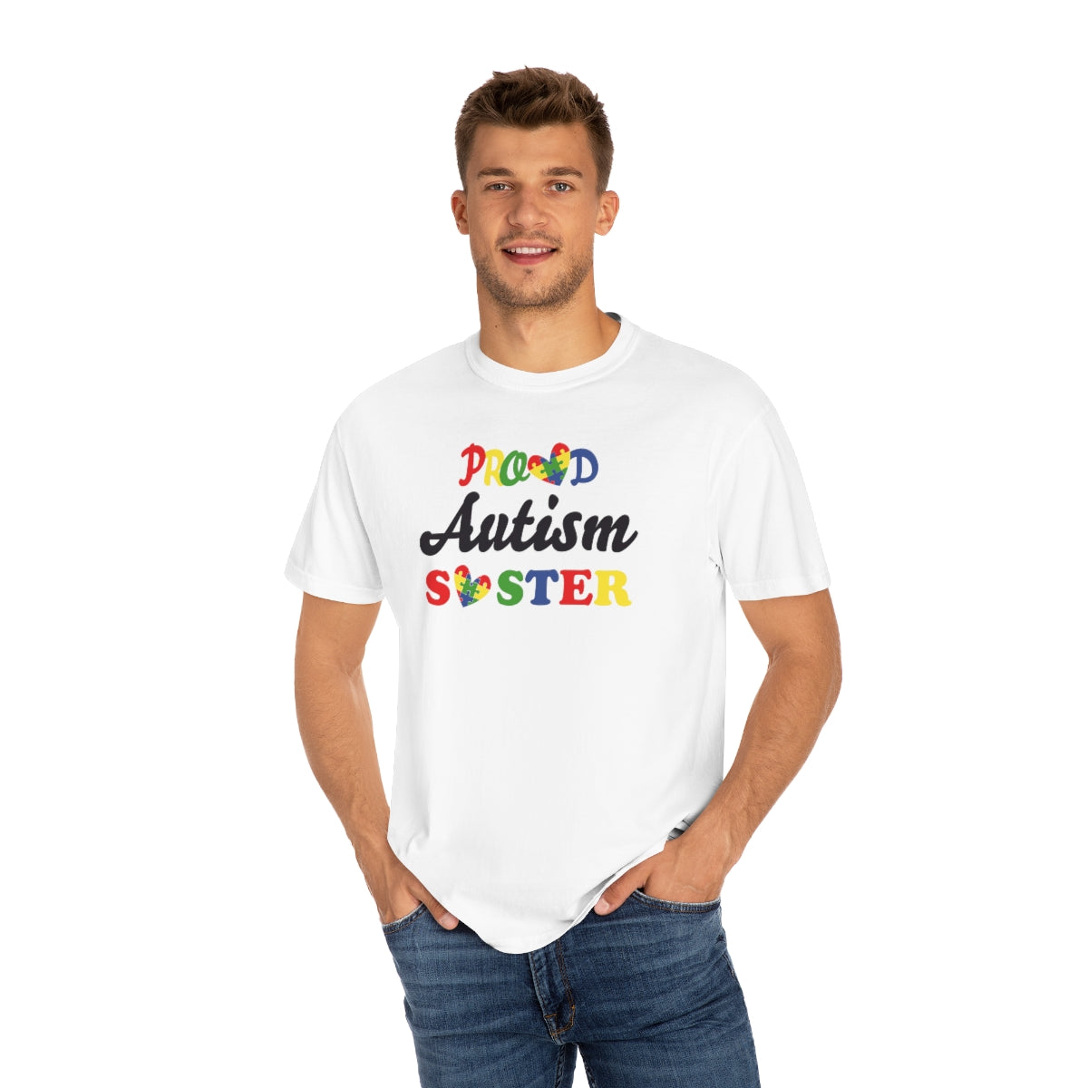 Proud Autism Sister Autism Awareness Tshirt