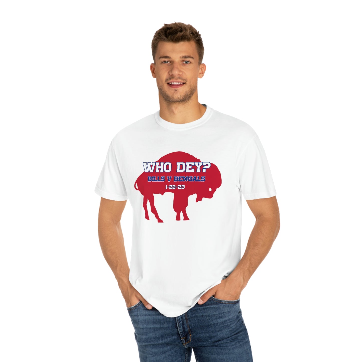 Who Dey? 1-22-23 Bills v. Bengals Buffalo Bills Football Bills Mafia Tshirt