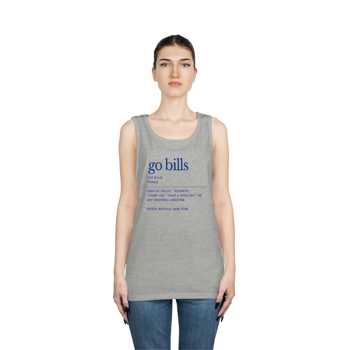 Go Bills Definition Phonetic Spelling Men's Tank Top