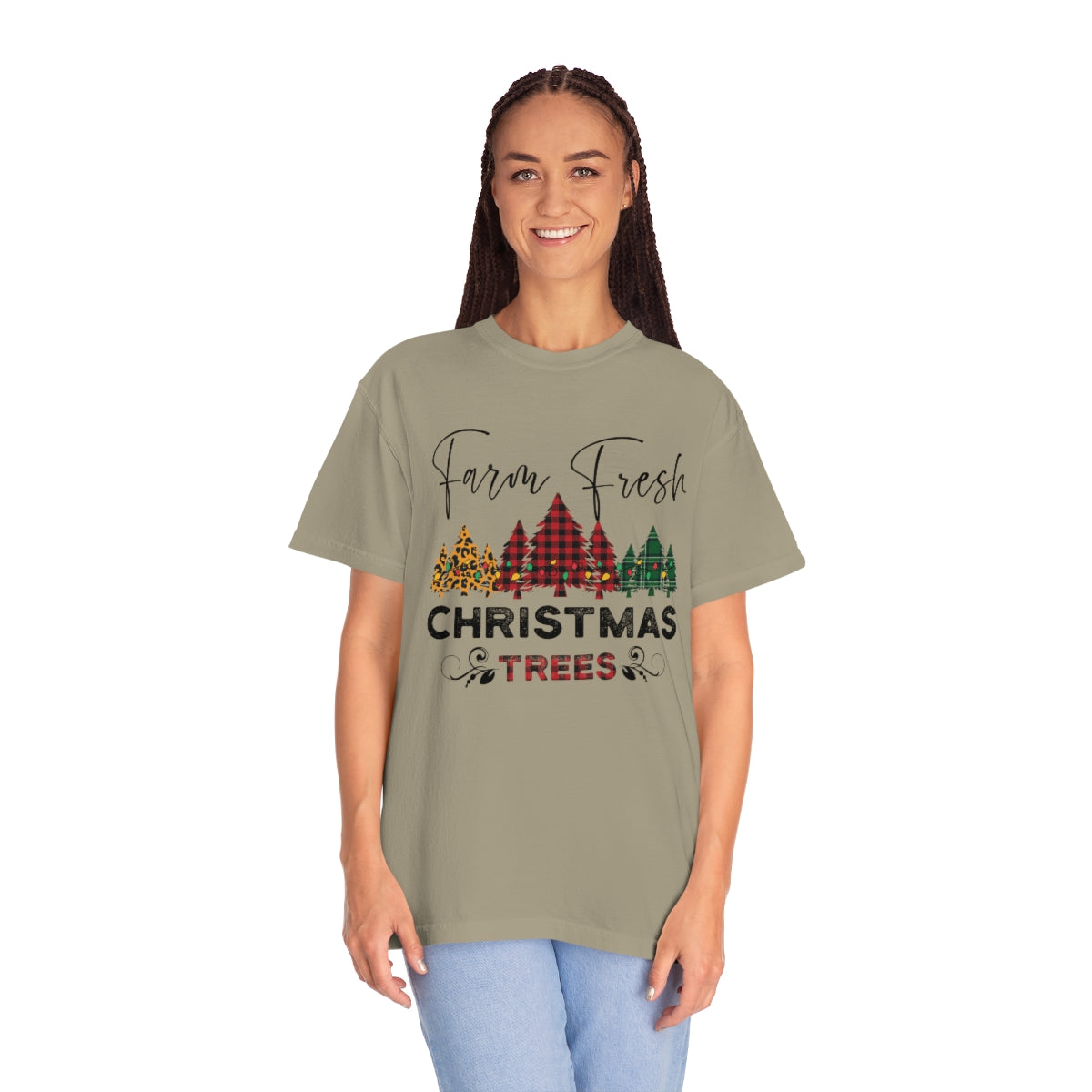 Farm Fresh Plaid Christmas Trees TeeShirt