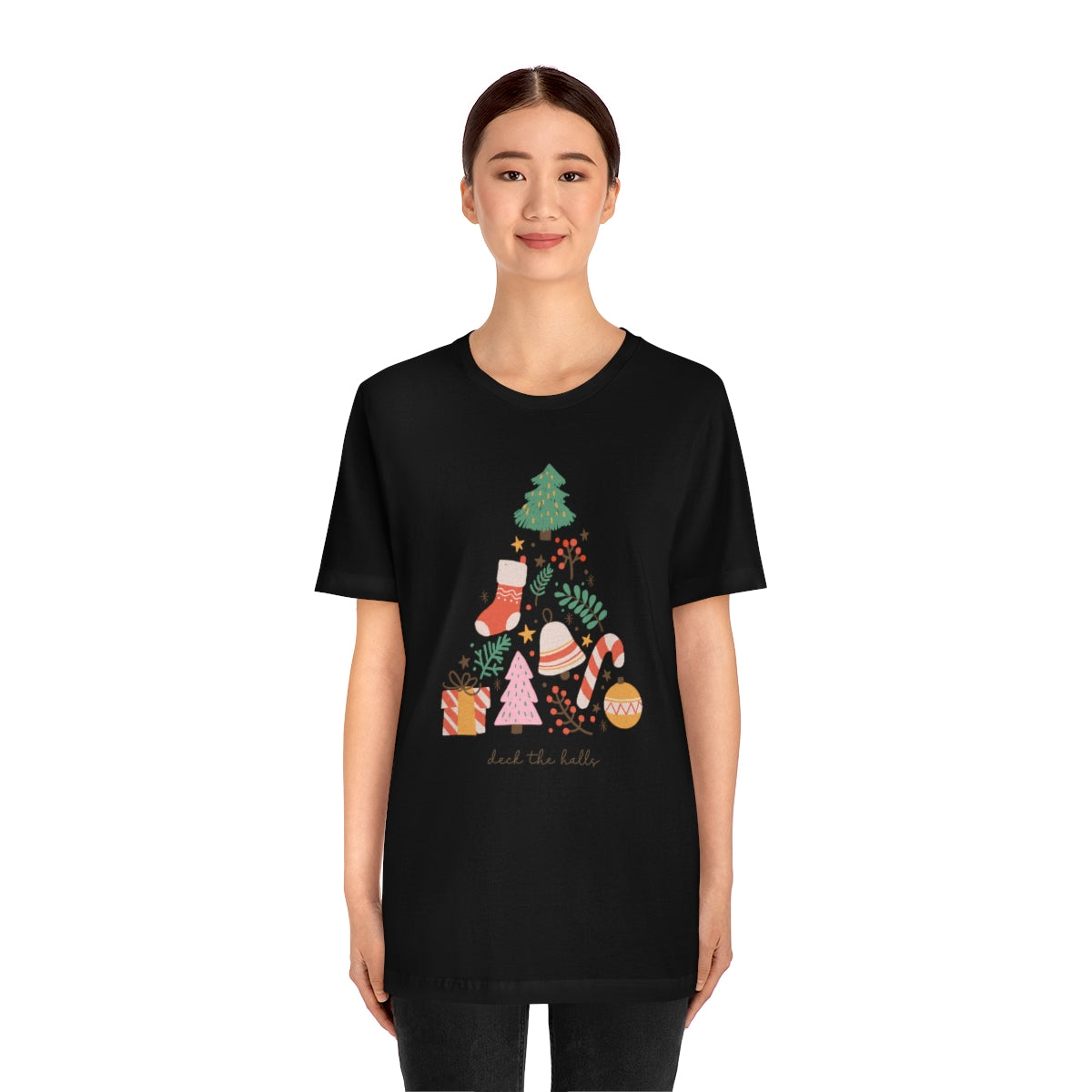 Deck the Halls Beautiful Christmas Tree Tshirt