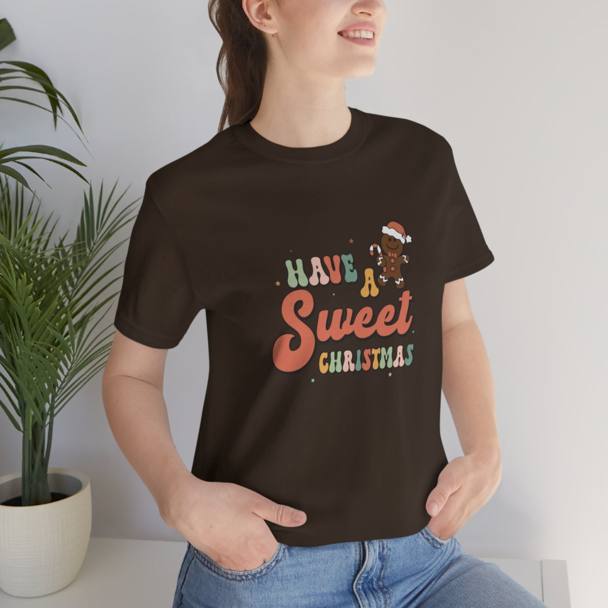 Have a Sweet Christmas Gingerbread Retro Tshirt