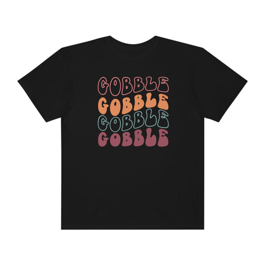 Gobble Gobble Gobble Retro Style Thanksgiving TShirt