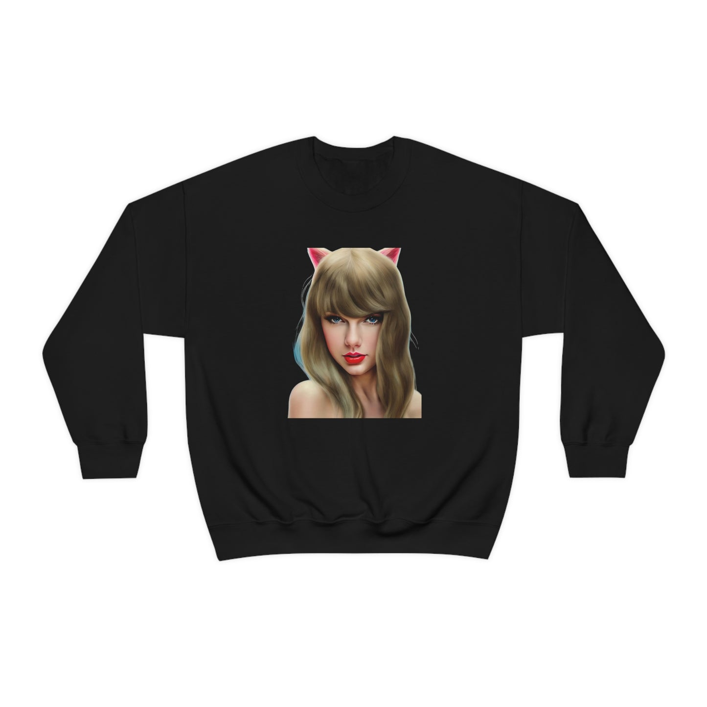 Taylor Swift Cat Ears T Swift Taylor Swift Merch Fan Swifty Gift Crewneck Sweatshirt