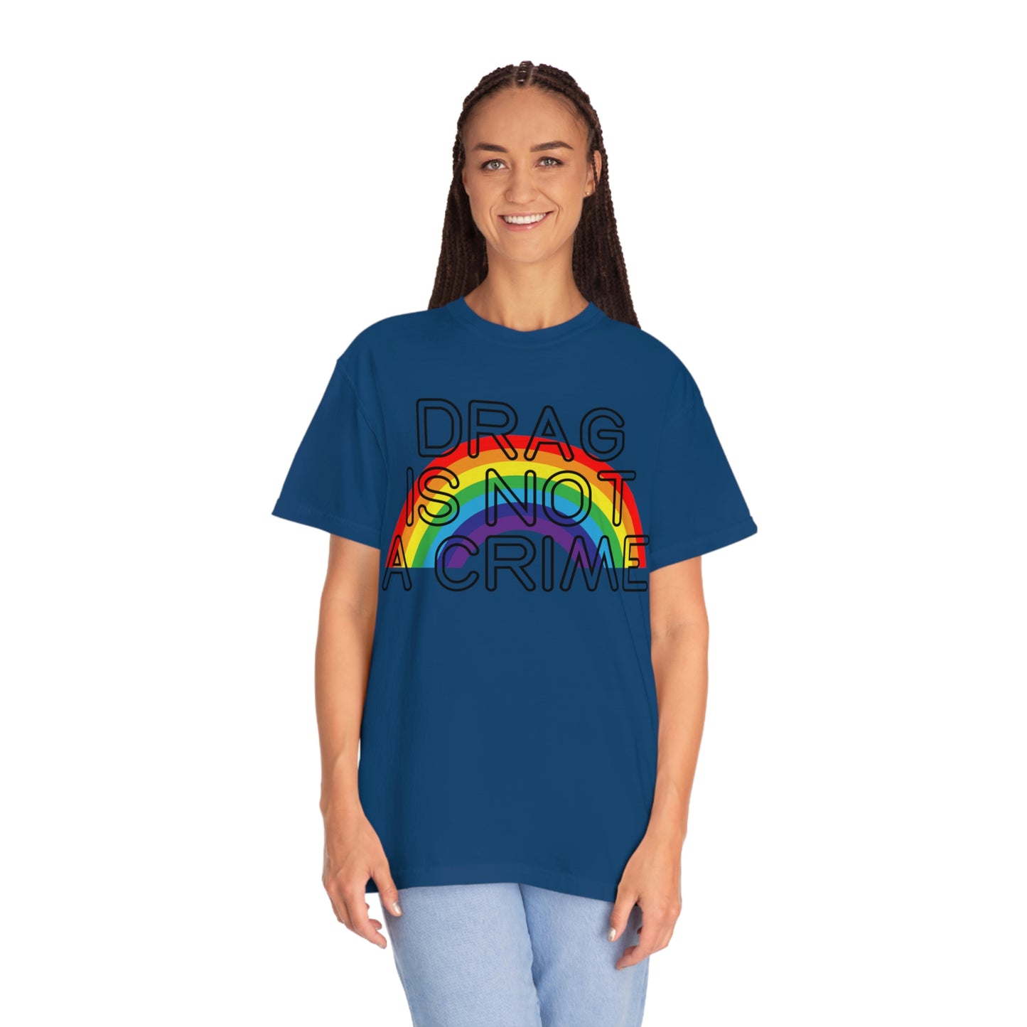 Rainbow Drag Is Not A Crime LGBT Pride Drag Queen Rights Tshirt