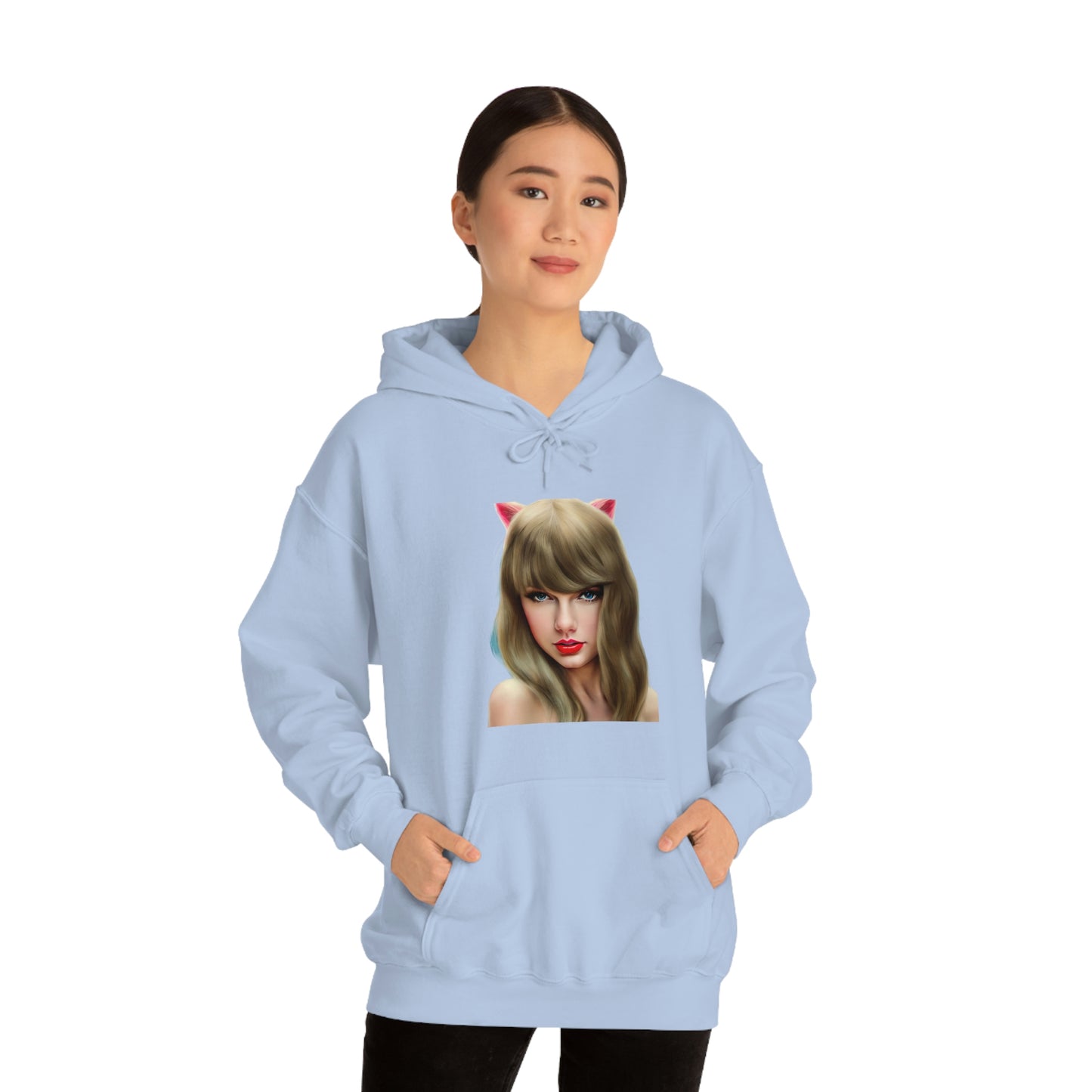 Taylor Swift Cat Ears T Swift Taylor Swift Merch Fan Swifty Gift Hooded Sweatshirt