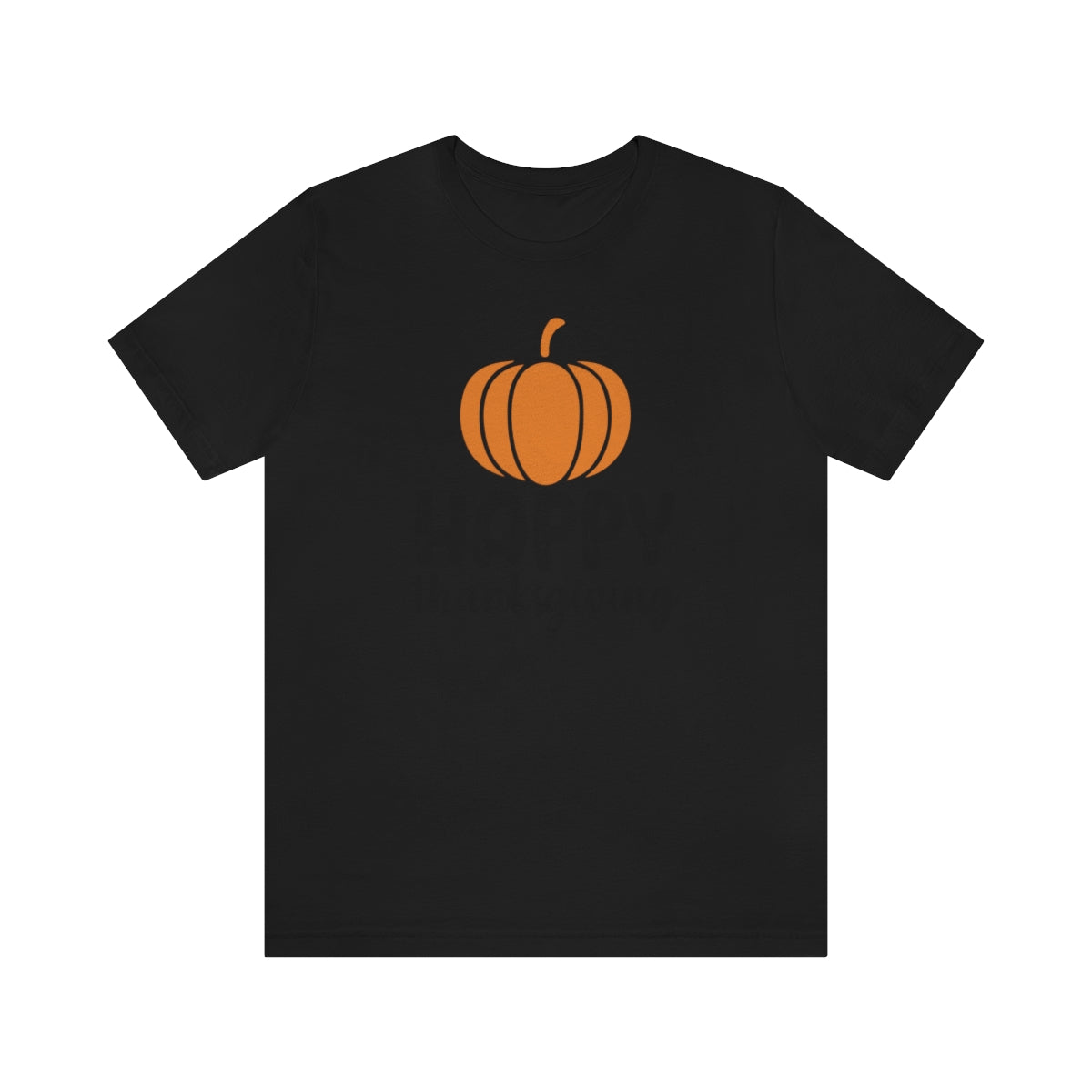 Happy Thanksgiving Pumpkin Tshirt Design | Thanksgiving TShirt | Thanksgiving T-Shirt | Thanksgiving Teeshirt Design on Unisex Jersey Short Sleeve Tee