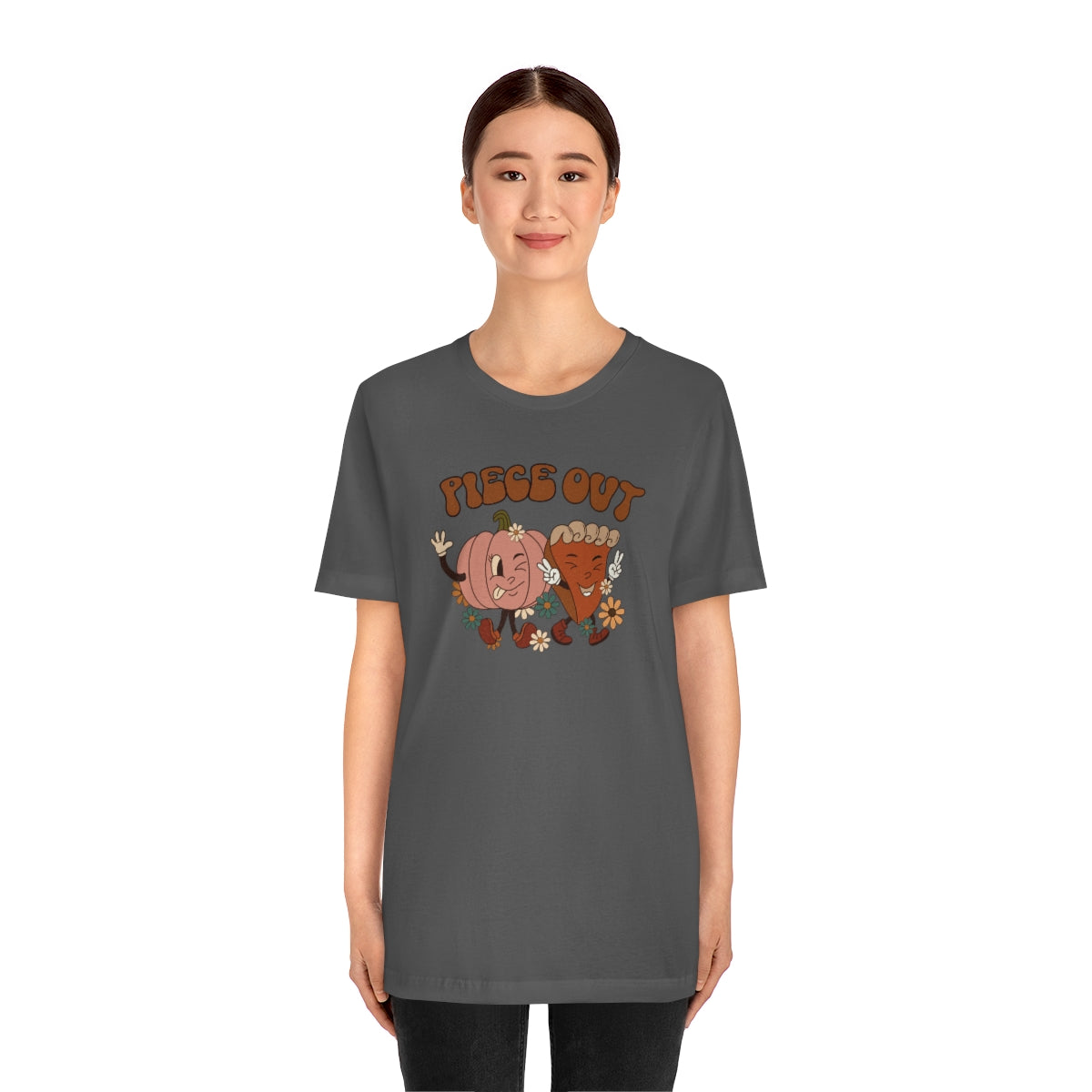 Piece Out Pie Inspired Thanksgiving Teeshirt on Unisex Jersey Short Sleeve Tee