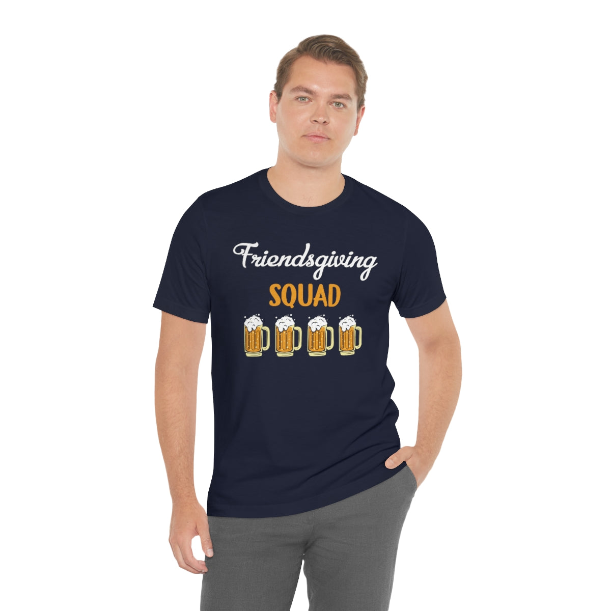 Friendsgiving Squad Beer Themed Thanksgiving Tshirt