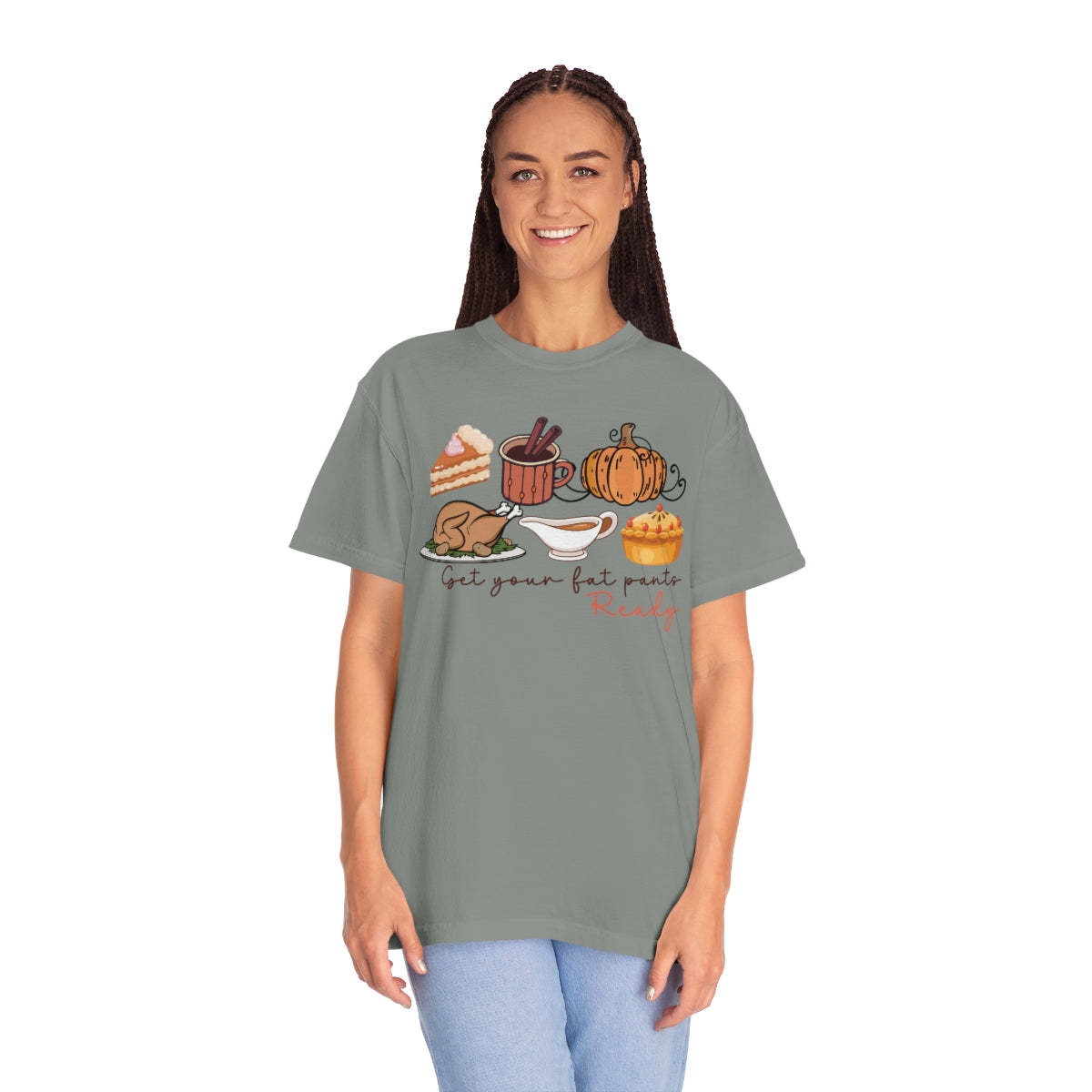 Get Your Fat Pants Ready Thanksgiving Dinner Themed TShirt