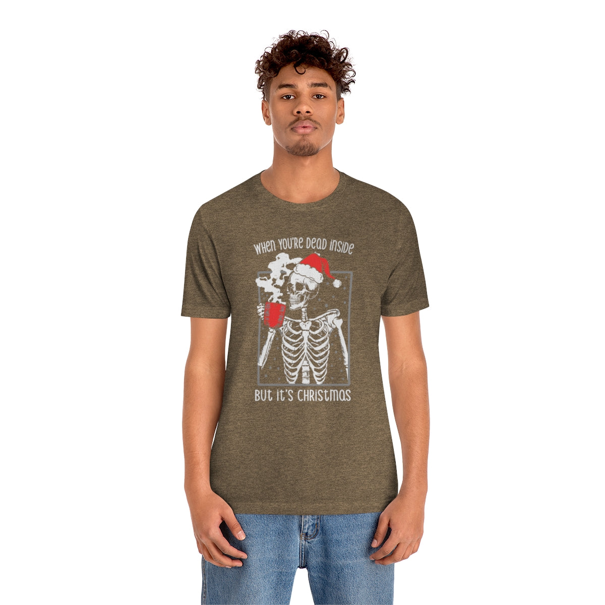 When You're Dead Inside Skeleton Christmas Tshirt