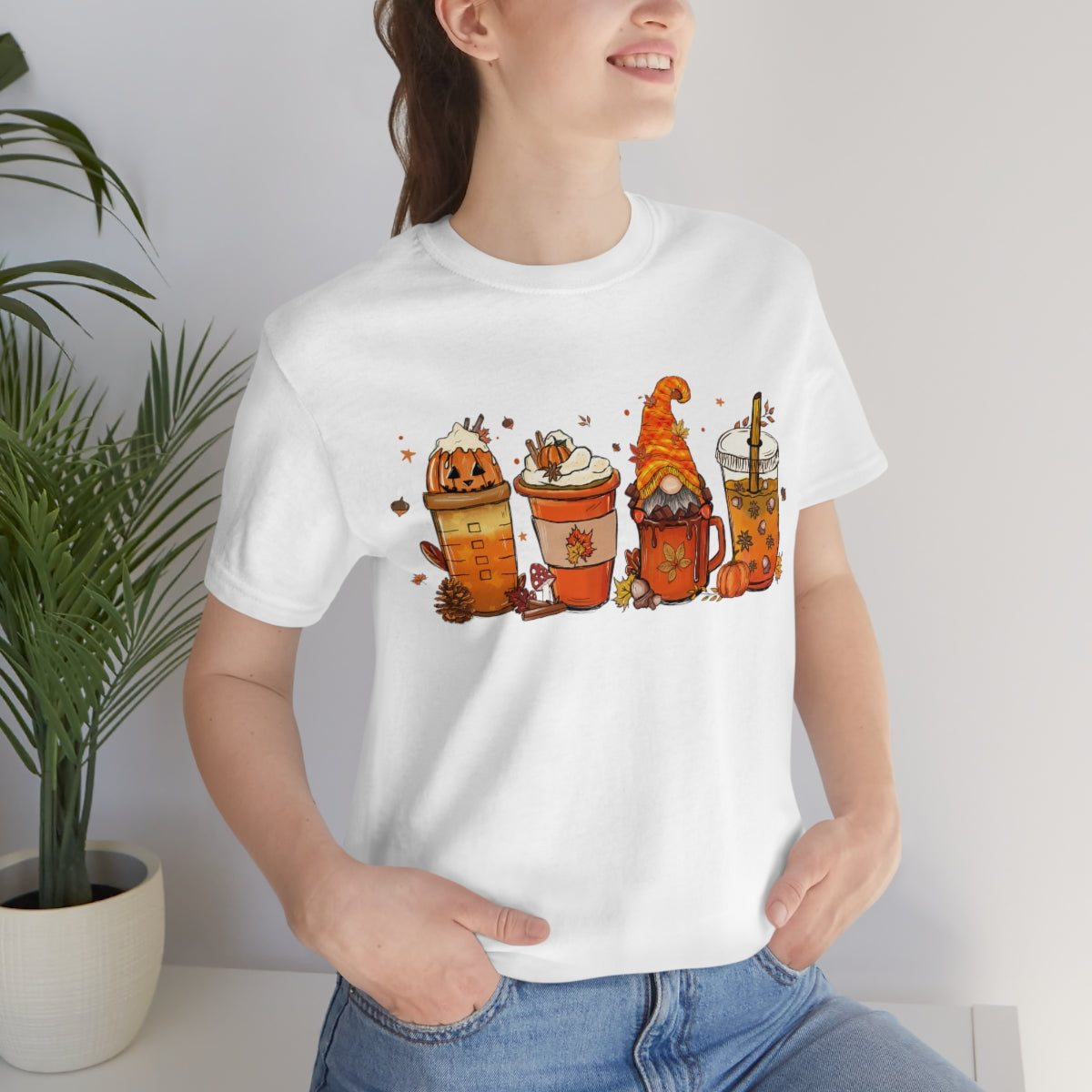 Fall Coffee Shirt, Pumpkin Spice, Funny Coffee Shirt, Coffee Lover Gift, Coffee Addict Shirt on Unisex Jersey Short Sleeve Tee