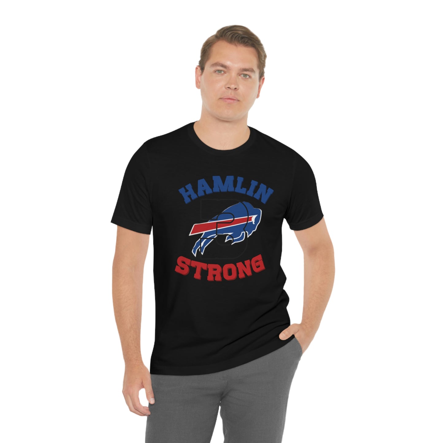 #3 Hamlin Strong Damar Hamlin Buffalo Bills Logo Hamlin Supporter Unisex Jersey Short Sleeve Tee