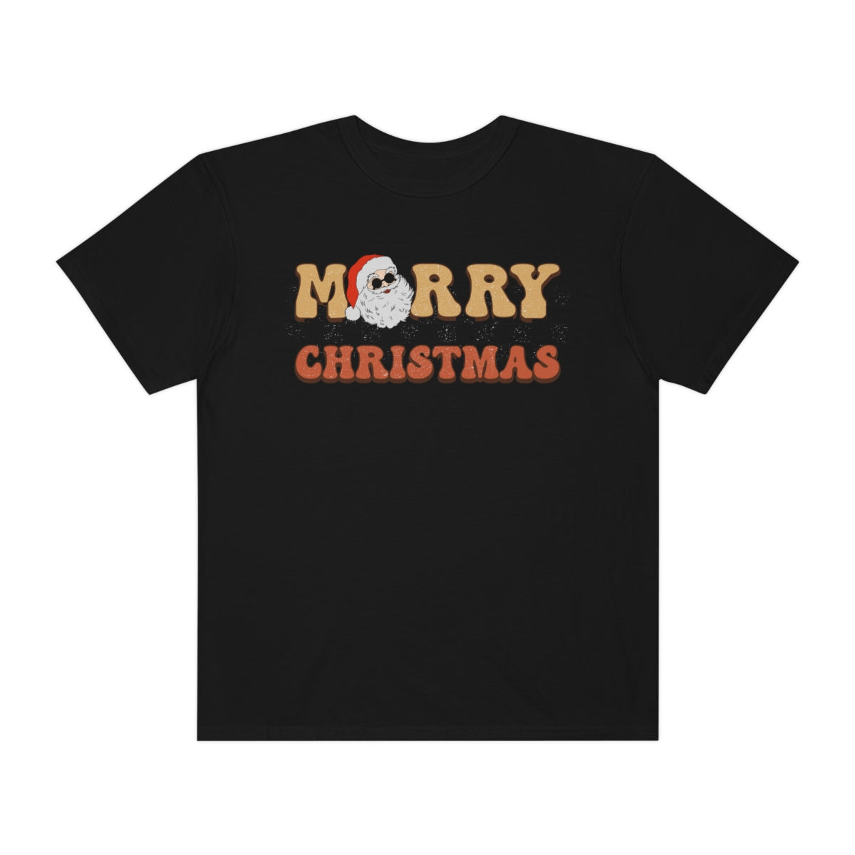 Merry Christmas Retro Santa Skateboard Style Tshirt