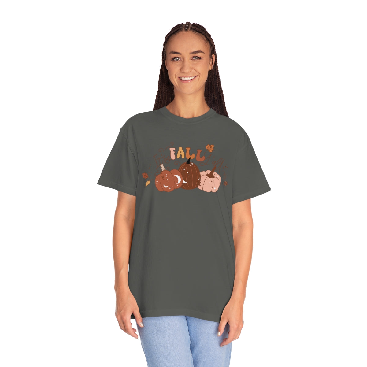 It's Fall Y'all Cute Retro Lettering Design, Halloween Tshirt, Funny Tshirt Design on Unisex Garment-Dyed T-shirt