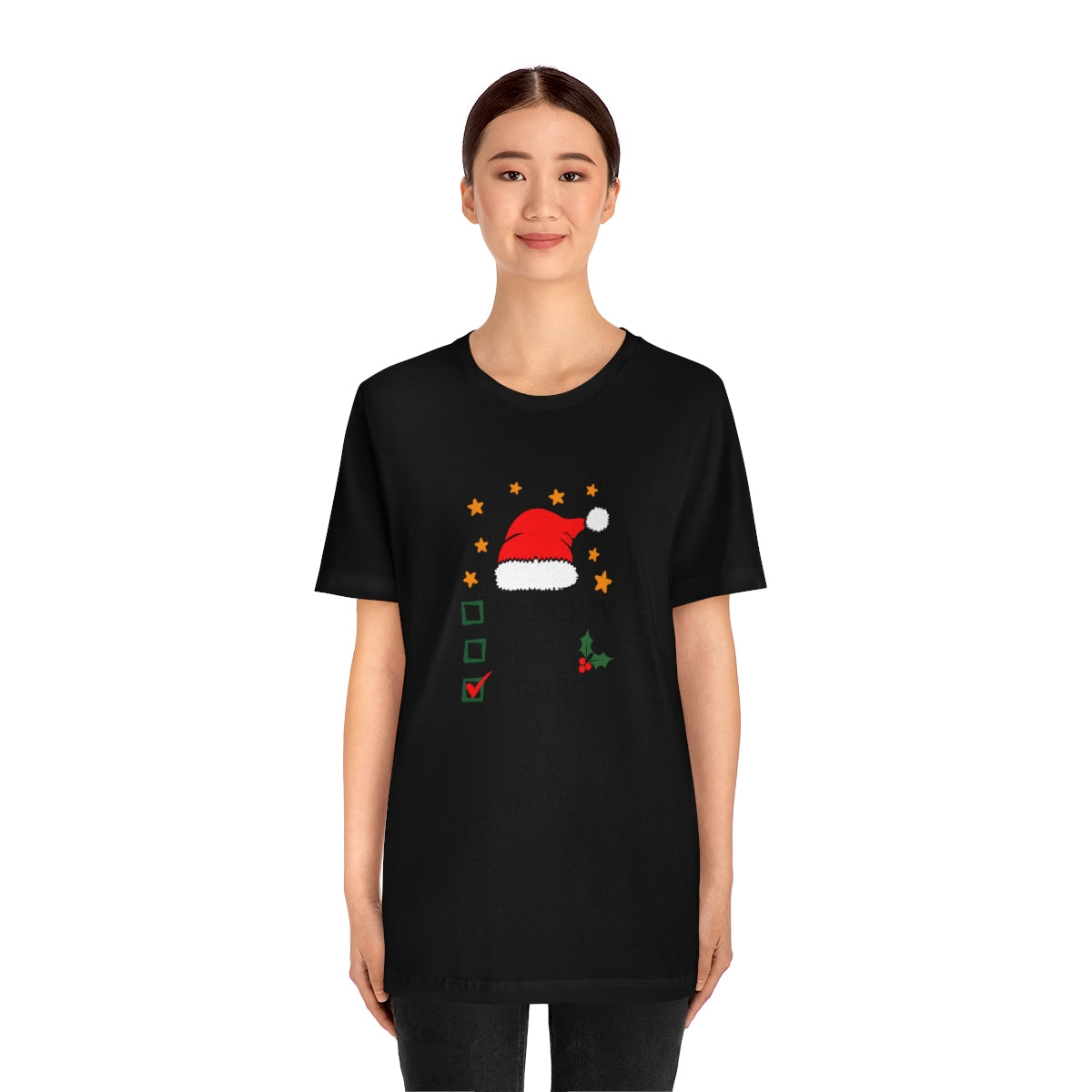 Naughty Nice I Tried Christmas Tshirt