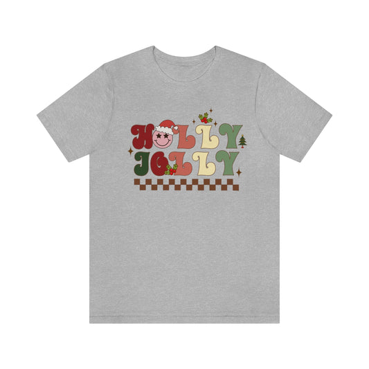 Holly Jolly Retro Christmas TShirt