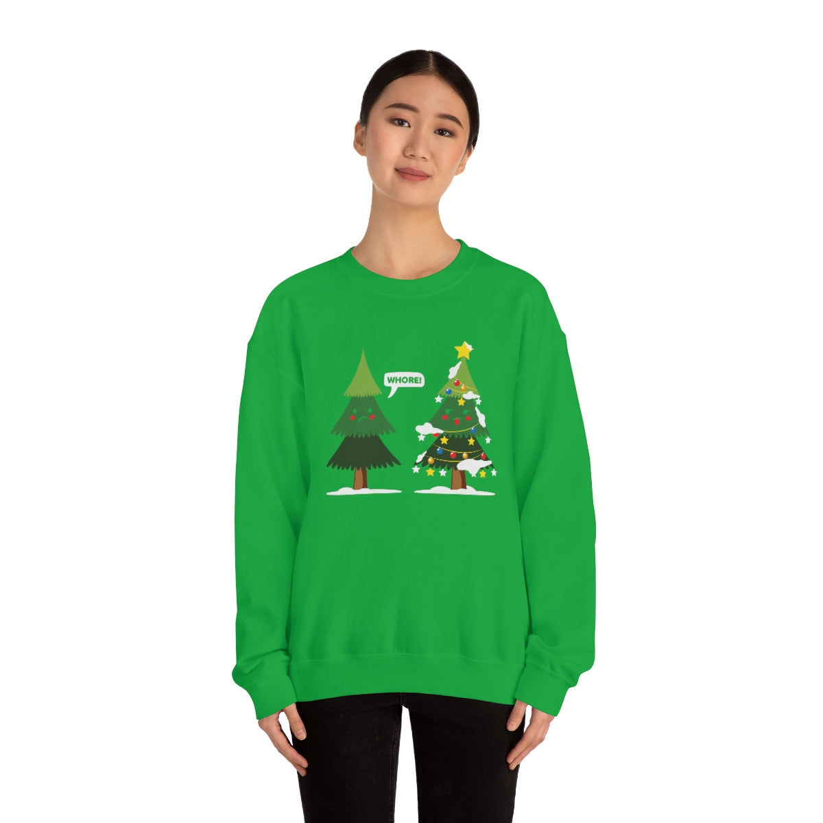 Funny Christmas Trees Cursing Xmas Sweatshirt