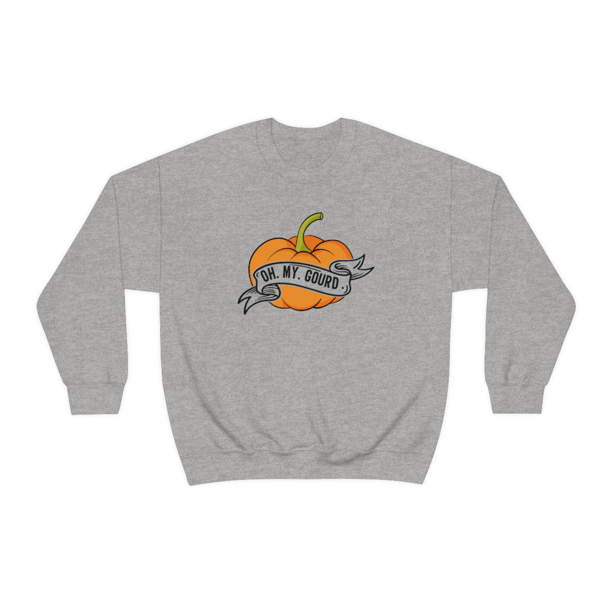 Oh My Gourd! Thanksgiving Pumpkin Sweatshirt Design on Unisex Heavy Blend™ Crewneck Sweatshirt