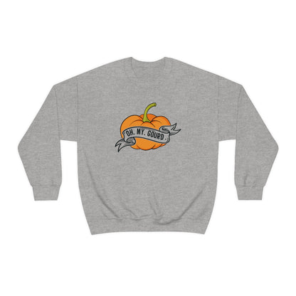 Oh My Gourd! Thanksgiving Pumpkin Sweatshirt Design on Unisex Heavy Blend™ Crewneck Sweatshirt