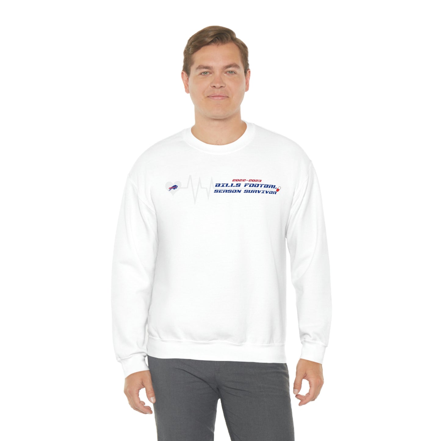 2022-2023 Buffalo Bills Football Season Survivor Bills Mafia Football Crewneck Sweatshirt