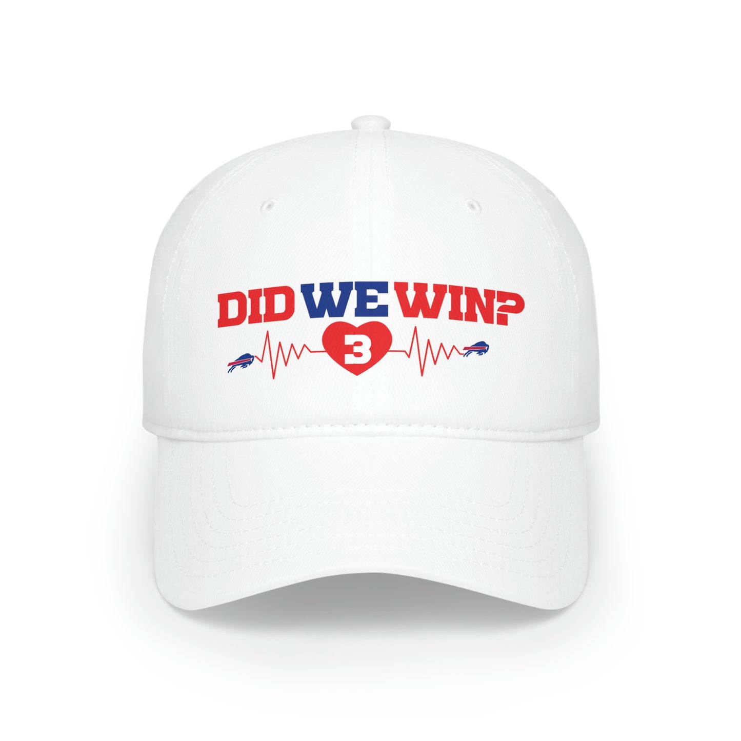 Did We Win? Heartbeat #3 Buffalo Bills Damar Hamlin Low Profile Baseball Cap