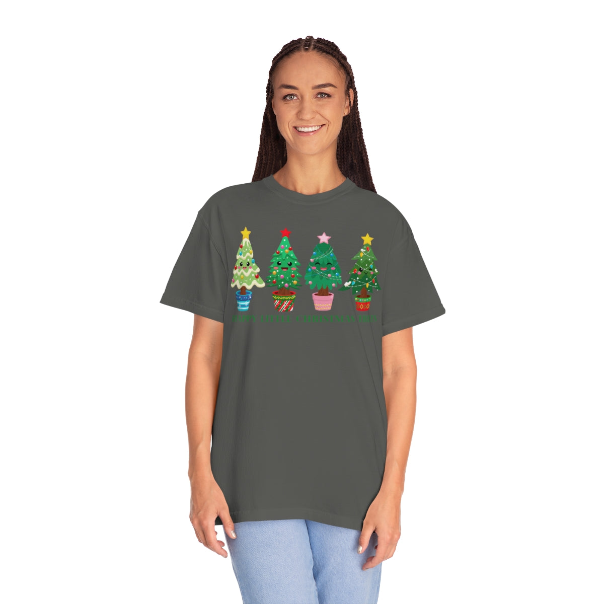 Happy Little Christmas Trees Holiday Xmas TShirt