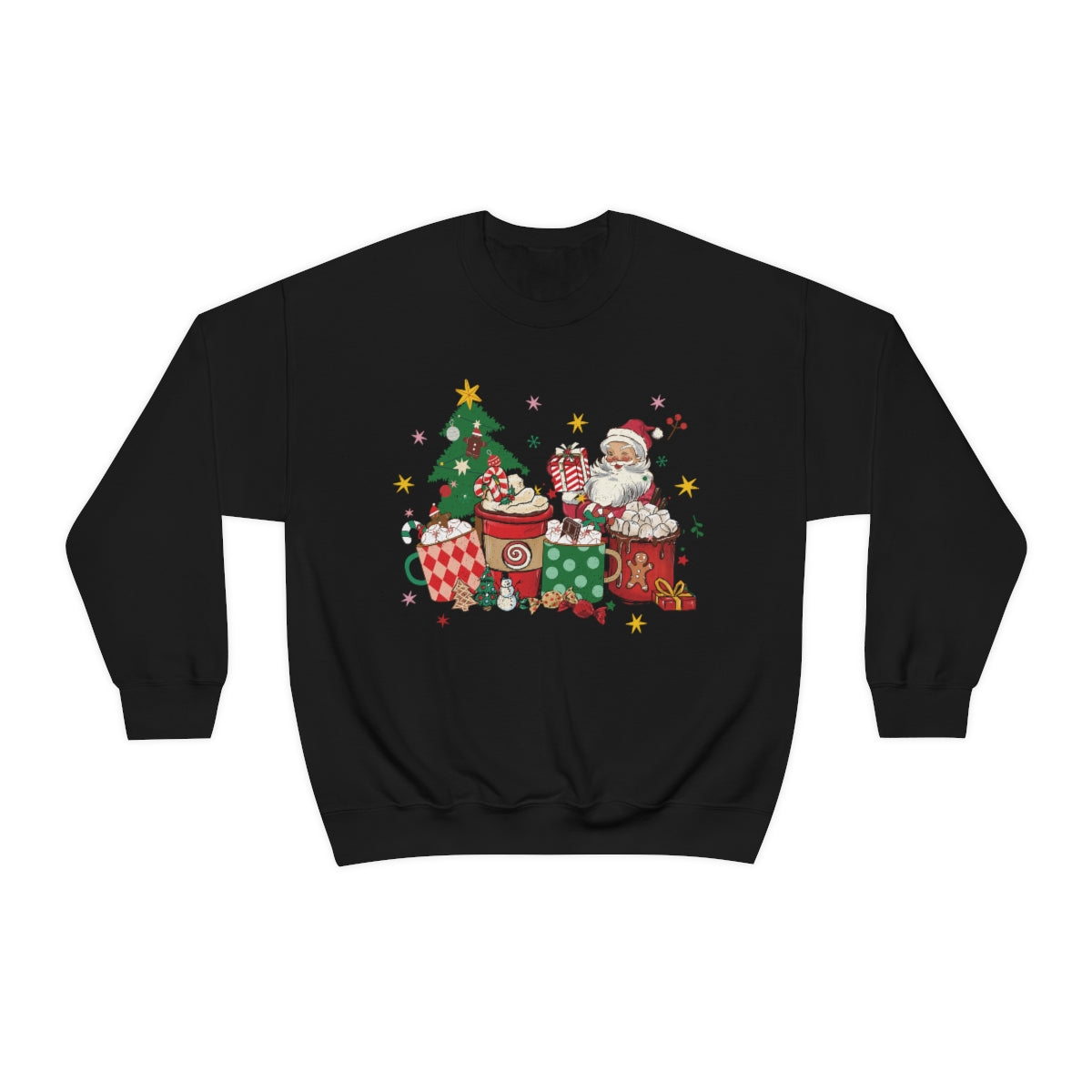 Current Mood Vintage Santa with Presents Christmas Sweatshirt