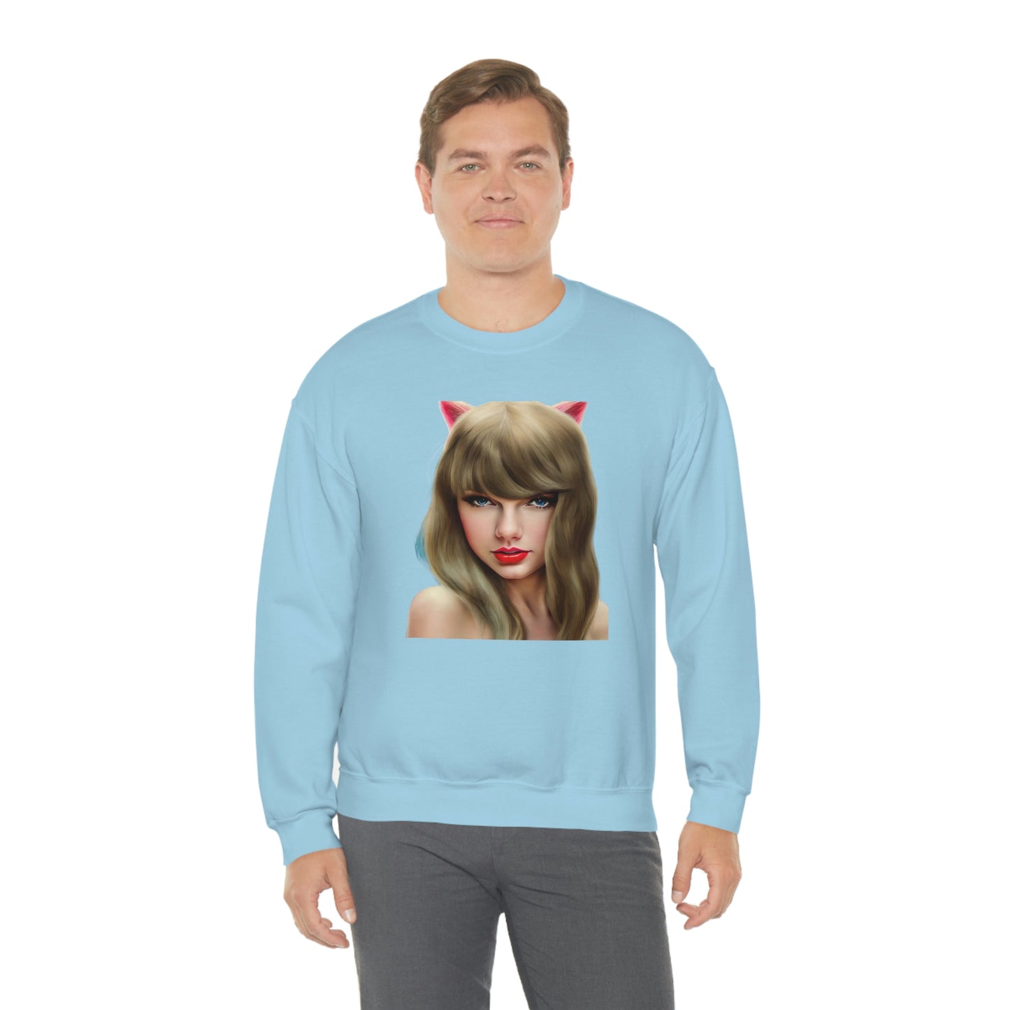 Taylor Swift Cat Ears T Swift Taylor Swift Merch Fan Swifty Gift Crewneck Sweatshirt