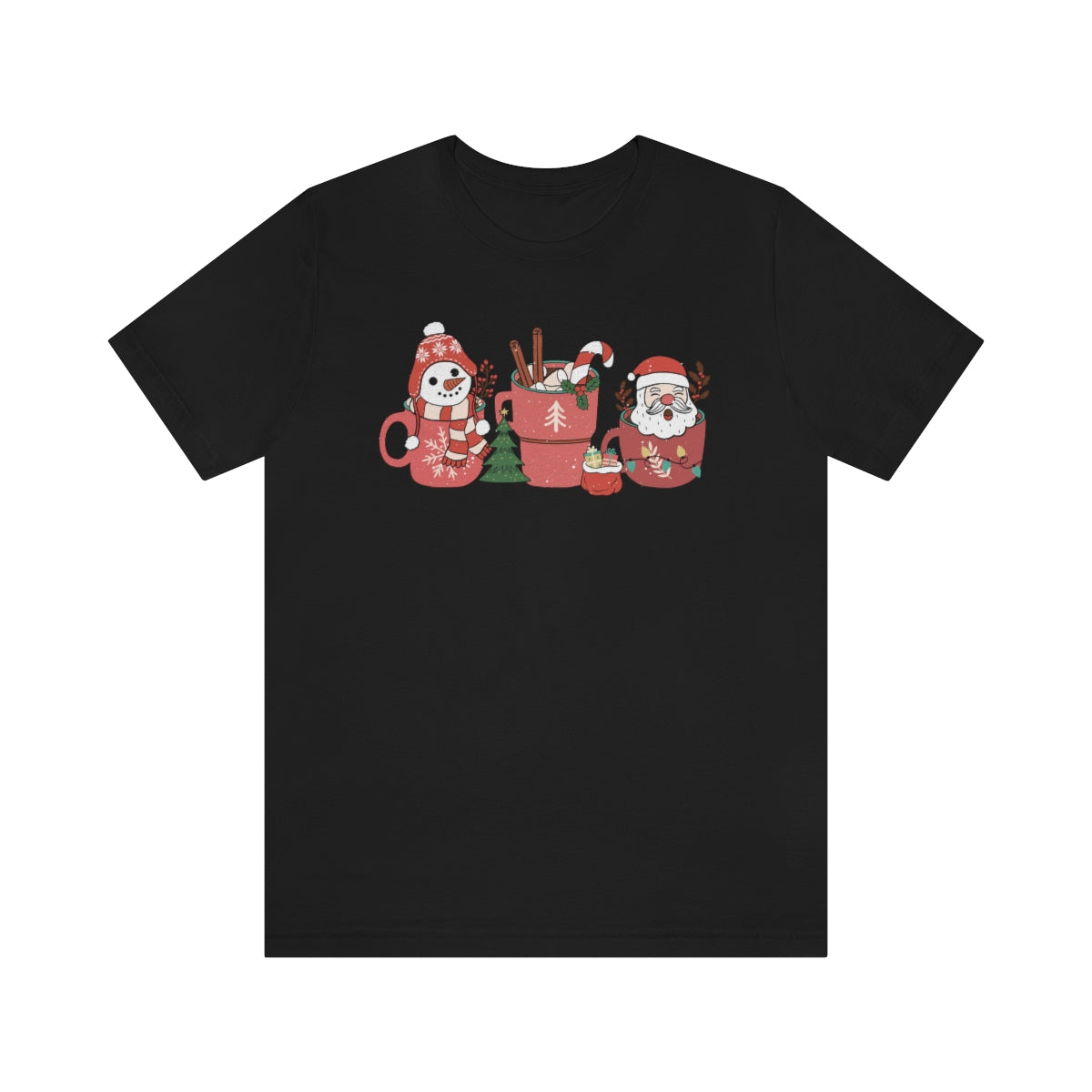 Merry Christmas Coffee Tshirt on Unisex Jersey Short Sleeve Tee