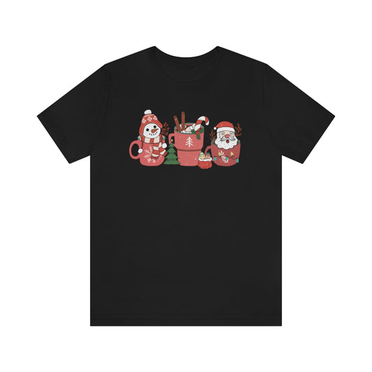 Merry Christmas Coffee Tshirt on Unisex Jersey Short Sleeve Tee