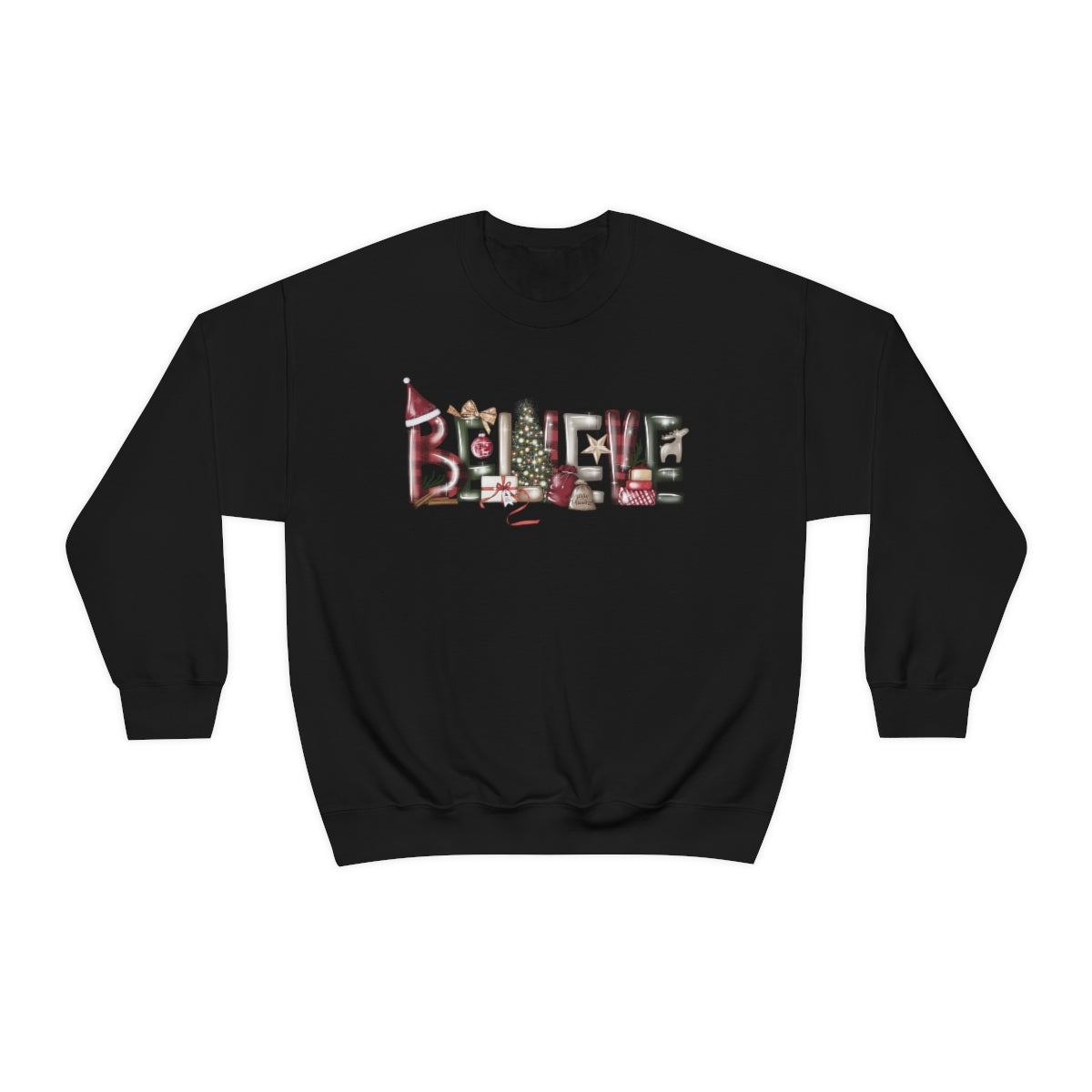 Believe Christmas Magic Xmas Holiday Sweatshirt