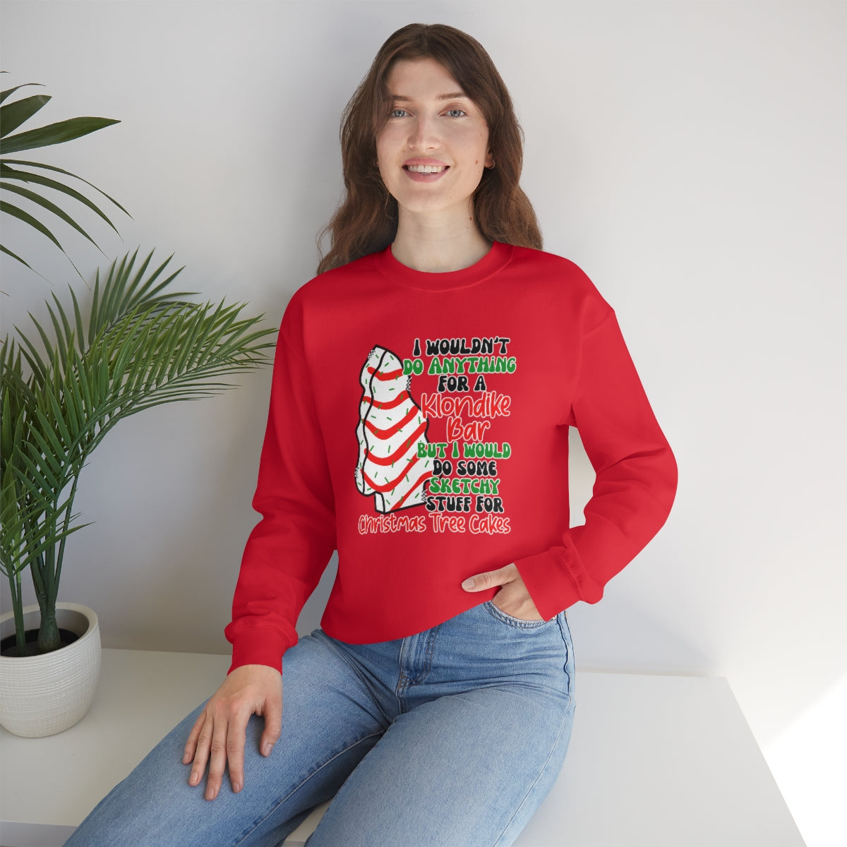 Tasty Christmas Cake Xmas Holiday Sweatshirt