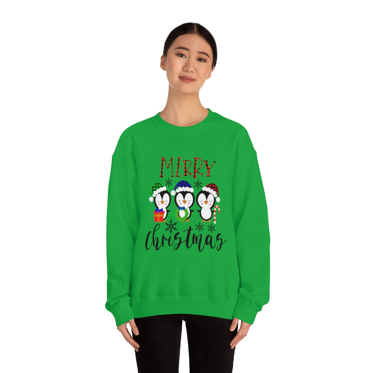 Merry Christmas Cute Penguins Xmas Holiday Sweatshirt