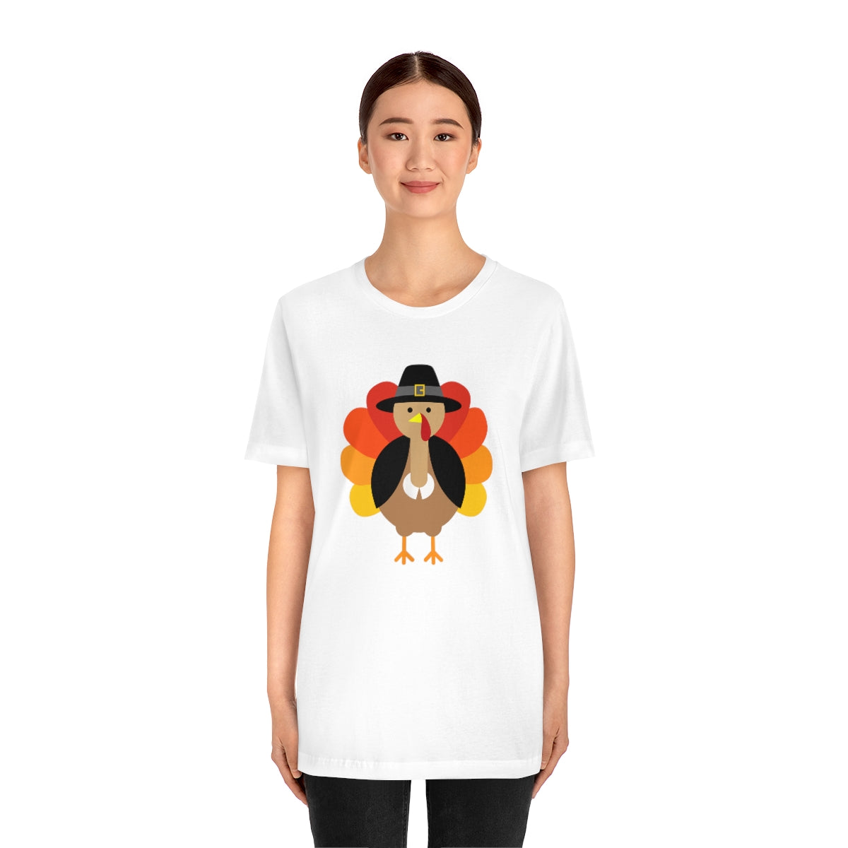 Bold Turkey Thanksgiving Tshirt Design | Thanksgiving TShirt | Thanksgiving T-Shirt | Thanksgiving Teeshirt Design on Unisex Jersey Short Sleeve Tee