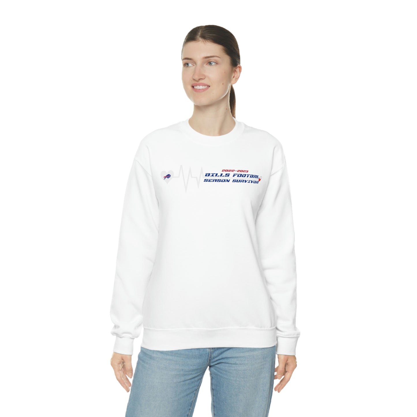 2022-2023 Buffalo Bills Football Season Survivor Bills Mafia Football Crewneck Sweatshirt