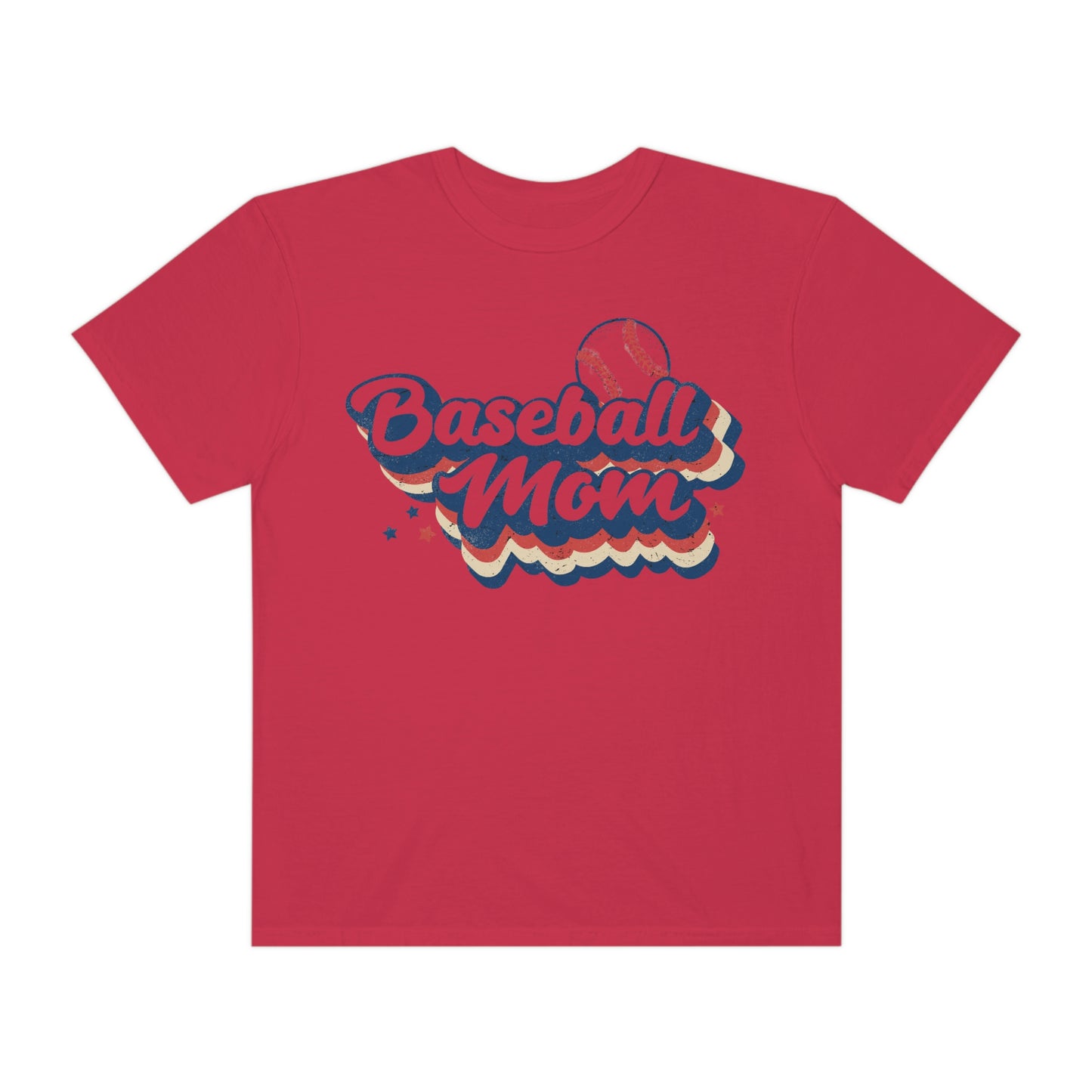 Cool Retro Style Baseball Mom Tshirt