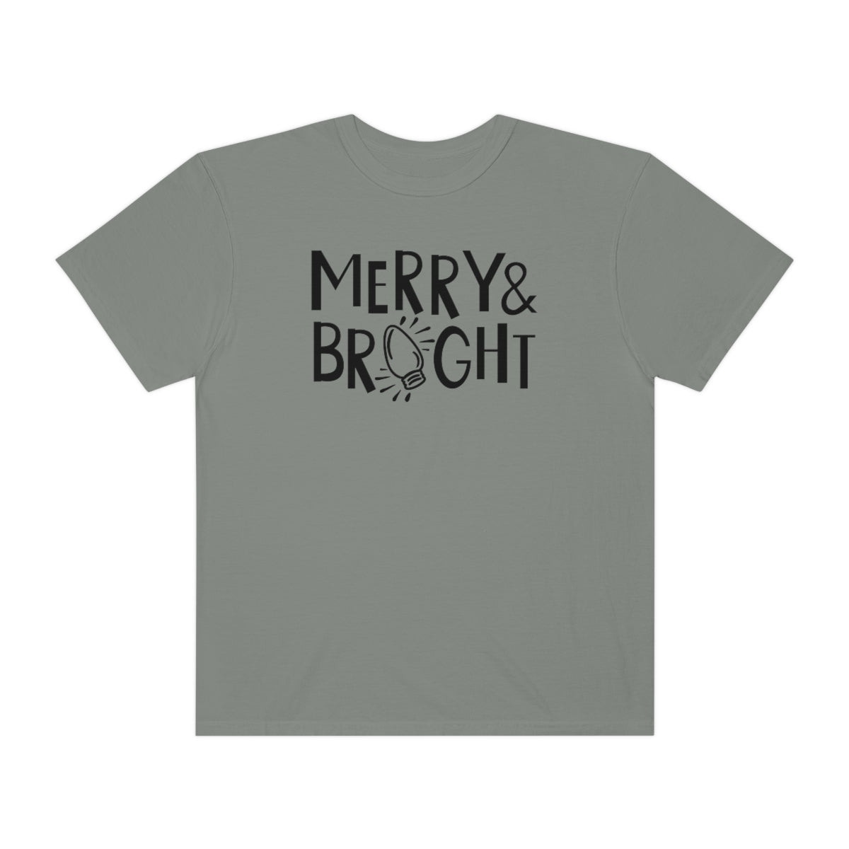 Merry & Bright Cute Lights Christmas Holiday Tshirt