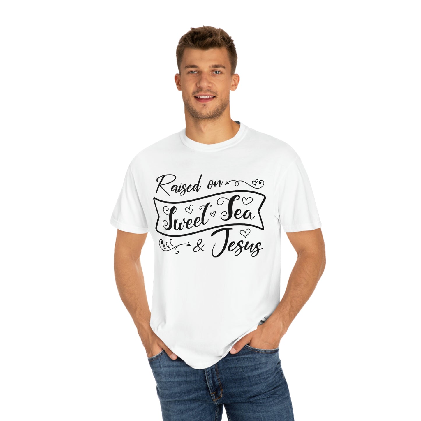 Southern Girl Raised on Sweet Tea & Jesus Tshirt